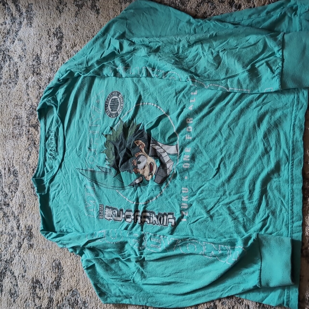 My Hero Academia Long Sleeve 2XL izuku midoriya Deku plus ultra one for all MHA